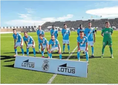  ?? ERASMO FENOY ?? Formación inicial de la Balona en su partido con el Atlético Sanluqueño.