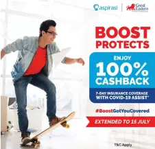  ??  ?? Boost E-Wallet and Aspirasi launches ‘Aspirasi Protect’.