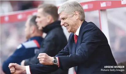  ?? Picture: Getty Images ?? ARSENE WENGER