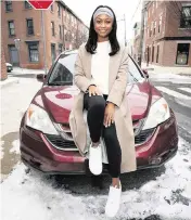  ?? HEATHER KHALIFA TNS ?? Philadelph­ia resident Imani Porter on Jan. 18. She said an insurer wanted to increase her rate 35%, citing inflation.