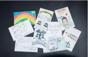  ?? CAROLYN VAN HOUTEN The Washington Post ?? Judge Ketanji Brown Jackson’s historic nomination to the Supreme Court inspired letters, art and other tributes, such as these cards from a third-grade class.
