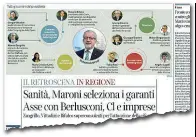  ??  ?? Sul Corriere Ieri il retroscena sui consulenti del governator­e