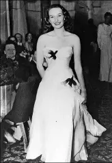  ??  ?? ABOVE: June Dally-Watkins, in Dior in the 1940s, exercised for weeks to create the “Dior shape”.