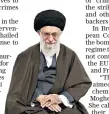  ??  ?? Ayatollah Ali Khamenei has described the UK, US and France as ‘criminals’ for airstrikes