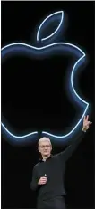  ?? JEFF CHIU — THE ASSOCIATED PRESS FILE ?? Apple CEO Tim Cook has forged his own distinctiv­e legacy. He will marked his ninth anniversar­y as Apple’s CEO Monday — the same day the company split its stock for the second time during his reign.