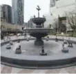  ??  ?? Berczy Park, with its whimsical dog fountain, is a hit with residents.