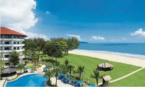  ??  ?? Swiss-Garden Beach Resort Kuantan has a pristine beachfront and is ideal for a company outing.