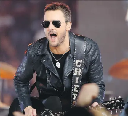  ?? THE ASSOCIATED PRESS/FILES ?? Eric Church recently cancelled thousands of tickets to his spring tour purchased by scalpers and put them back on sale.
