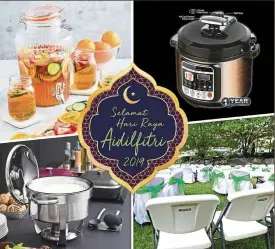  ??  ?? Kitchen Shop has a variety of kitchen appliances and kitchenwar­e for all your raya needs.