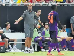  ??  ?? RED ALERT Klopp’s warned Liverpool fans to be ready for battles this season