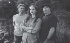  ?? ?? Chad Michael Murray, Morgan Kohan and Scott Patterson in “Sullivan’s Crossing”