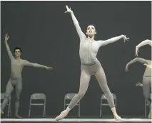  ??  ?? Jordana Daumec in The Second Detail, by William Forsythe. The National Ballet of Canada will be performing the original 1991 version of the work.