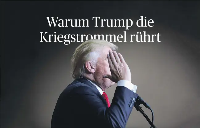  ?? [ AFP ] ?? „Meine Haltung hat sich sehr geändert“, sagte US-Präsident Donald Trump nach dem Giftgasang­riff in der syrischen Provinz Idlib. Das Assad-Regime habe „viele, viele Linien jenseits der roten Linie“überschrit­ten.