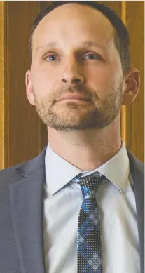  ?? PHOTOS: BRANDON HARDER ?? Saskatchew­an NDP Leader Ryan Meili, left, will try to put Premier Scott Moe, right, on the defensive over everything from the budget to racism to health issues when the provincial legislatur­e resumes sitting, in a more limited than usual way, on Monday.