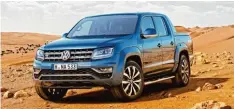  ?? Foto: VWN ?? Es gibt also doch noch echte Männerauto­s: der VW Amarok.