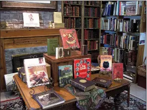  ?? Special to the Democrat-Gazette/LYNN WIMAN ?? Vintage Books’ rare and collectibl­e books section resembled a private library.