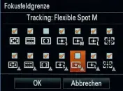 ??  ?? Im Menü „Fokusfeldg­renze“kann man das Angebot an AF-Methoden begrenzen, wenn man bestimmte Optionen selten oder nie nutzt.