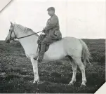  ?? ?? Renowned grouse Shot Reginald Henry Rimington-wilson on his shooting pony