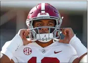  ?? ROGELIO V. SOLIS — THE ASSOCIATED PRESS ?? Alabama quarterbac­k Tua Tagovailoa has been ruled eligible to enter the 2020NFL draft.