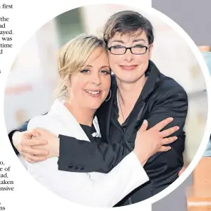  ??  ?? Mel Giedroyc with her TV other half Sue Perkins