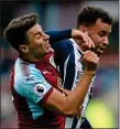  ??  ?? SEEING RED ALERT: Hal Robson-Kanu was sent off for this elbow on Matthew Lowton