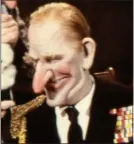  ?? ?? FIGURE OF FUN: Prince Philip’s puppet dressed in a Navy uniform