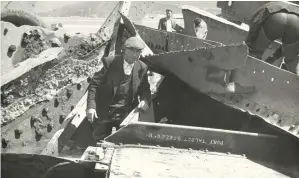  ?? PORT TALBOT HISTORICAL SOCIETY ?? In 1961, the remains of the killer wrecks, the SS Ethelwalda and the SS Brodland, were finally removed from Aberavon Beach