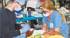  ?? Mission of Mercy / Contribute­d photo ?? About 800 patients will receive free dental care during a two-day outreach tomorrow and Saturday at Torrington High School during the Mission of Mercy clinic.