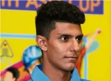  ?? — GLENN GUAN / The Star ?? Ready to lead: Malaysian captain Virandeep Singh believes the Asian Cricket Council Under-19 tournament will be a good platform for the team to gain experience.