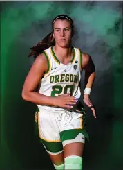  ?? ETHAN MILLER — GETTY IMAGES ?? Oregon’s Sabrina Ionescu was denied her shot at an NCAA championsh­ip when the women’s tournament was canceled.