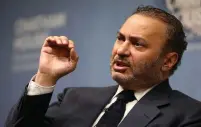  ?? (Neil Hall/Reuters) ?? MINISTER OF STATE for Foreign Affairs for the United Arab Emirates Anwar Gargash speaks at an event at Chatham House in London yesterday.