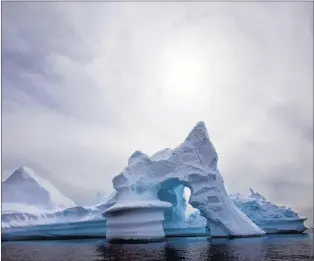  ?? CP FILE PHOTO ?? Arctic ice is shown in a file photo Historical expedition­s to the far North are marked with extreme encounters with ice — not to mention marine traffic closer to home