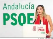  ?? ALBERTO DOMÍNGUEZ ?? La parlamenta­ria andaluza, María Márquez.