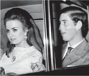  ??  ?? Beautiful and brilliant: Lucia Santa Cruz with a young Prince Charles