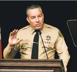  ?? Jae C. Hong Associated Press ?? L.A. COUNTY SHERIFF Alex Villanueva said he will not comply with a subpeona from the Civilian Oversight Commission, calling the order a “public shaming.”