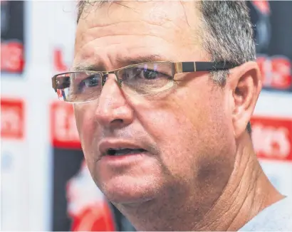  ?? Picture: Gallo Images ?? WAITING GAME. Lions coach Swys de Bruin (above) faces probably his biggest test since taking over the reins from Johan Ackermann.