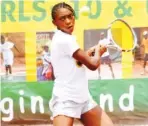  ??  ?? Action during the 2017 SNEPCo Junior Tennis Championsh­ip in Lagos