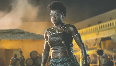  ?? PHOTOS: SONY PICTURES ?? The Woman King follows the epic journey of General Nanisca — Oscar-winner Viola Davis —
as she trains the next generation of recruits and readies them for battle.