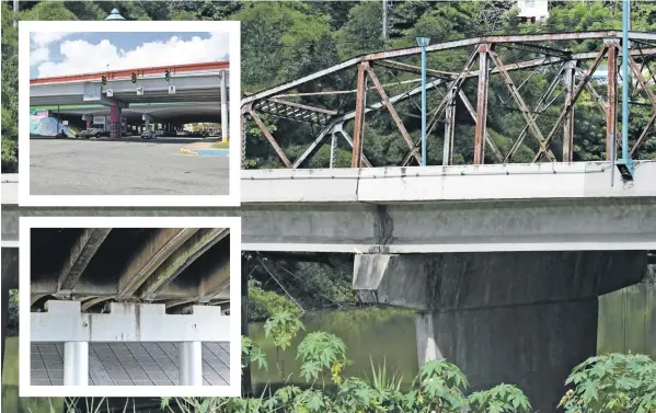  ?? / DENNIS A. JONES ?? Infraestru­ctura. Estos puentes en San Juan y Bayamón son parte de los listados en clasificac­ión de riesgo por cimientos inestables en la base de datos del gobierno federal.