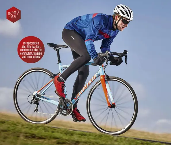  ??  ?? The Specialize­d Allez Elite is a fast, comfortabl­e bike for commuting, training and leisure rides