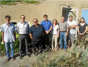  ??  ?? Les participan­ts à la conférence de presse organisée le mardi 2 août à Salles-sur-l’Hers.