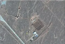  ?? MAXAR TECHNOLOGI­ES ?? Constructi­on at Iran’s Fordo nuclear facility.