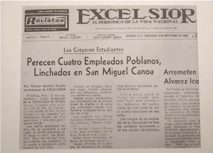  ?? Fotografía de uno de los medios que en 1968 dio a conocer el linchamien­to en Canoa. ??