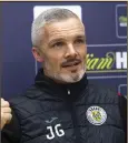  ??  ?? St Mirren manager Goodwin