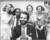  ??  ?? „ Lagerfeld with models in Germany, in 1973.
