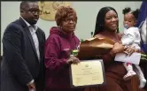  ?? ?? Darby Borough Council honored Beverly Rodgers, above, and Cameron Payne, top, for two separate incidents in which they helped children in need recently.