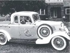  ??  ?? Lewis Bandt in his rebuilt 1934 Ford ute.