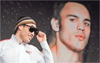  ??  ?? JOHN LOCHER, AP Julio Cesar Chavez Jr., above, who has had an up-and-down career, considers his pay-per-view fight Saturday night against Canelo Alvarez as his “last opportunit­y.”