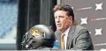  ?? TULSA WORLD] ?? Oklahoma State athletic director Mike Holder and president Burns Hargis both released statements of support for football coach Mike Gundy late Thursday. [STEPHEN PINGRY/