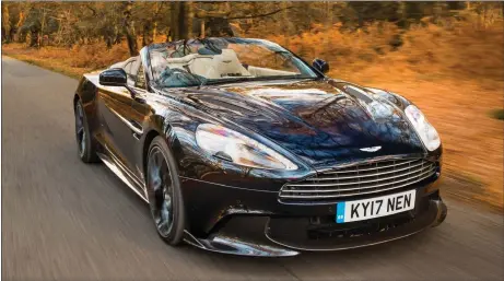  ??  ?? The Vanquish S Volante is likely top be the last Aston Martin that boasts a naturally aspirated V12